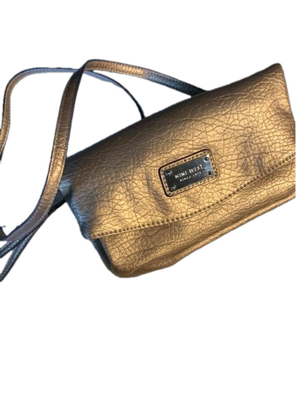 Nine West gold purse crossbody shoulder bag